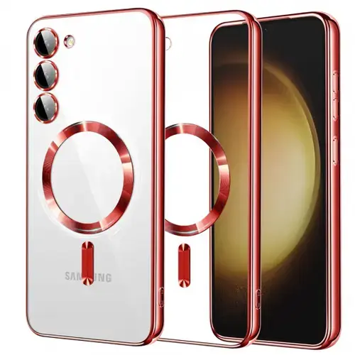Husa MagSafe pentru Samsung Galaxy S23+ S916, Techsuit, Luxury Crystal, Rosie