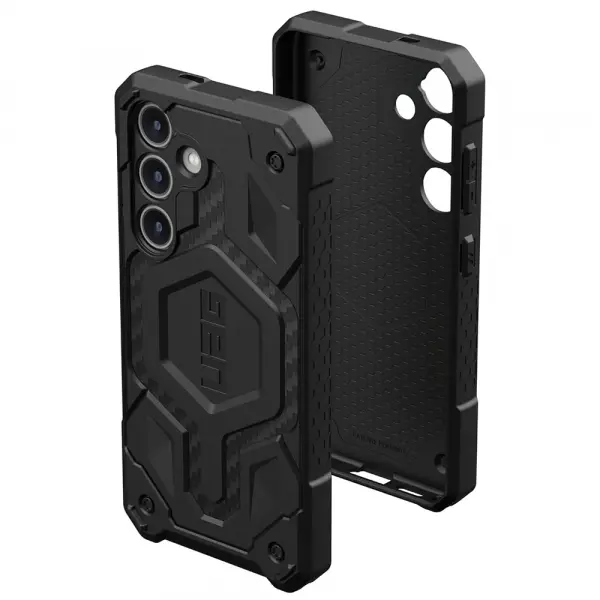 Husa MagSafe pentru Samsung Galaxy S24 S921, Urban Armor Gear, Monarch Pro Carbon, Neagra