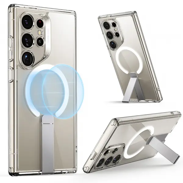 Husa MagSafe pentru Samsung Galaxy S24 Ultra S928, ESR, Boost Flickstand, Transparenta