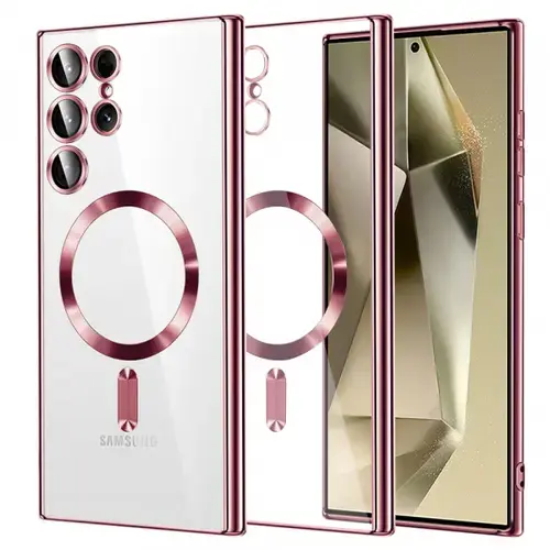 Husa MagSafe pentru Samsung Galaxy S24 Ultra S928, Techsuit, Luxury Crystal