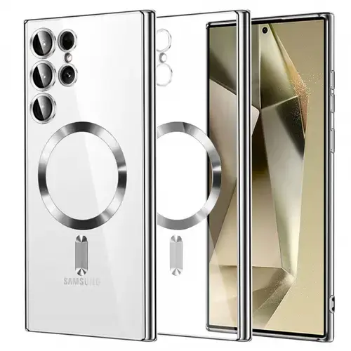 Husa MagSafe pentru Samsung Galaxy S24 Ultra S928, Techsuit, Luxury Crystal