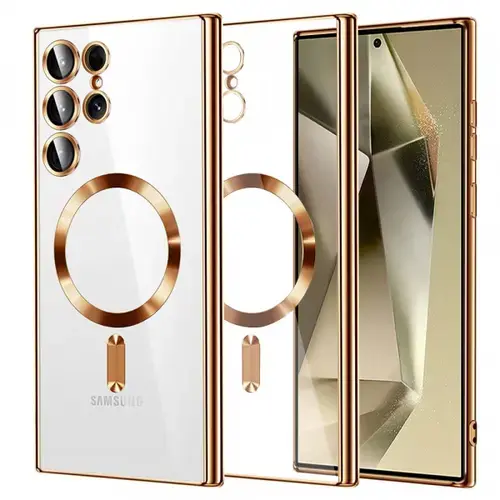 Husa MagSafe pentru Samsung Galaxy S24 Ultra S928, Techsuit, Luxury Crystal