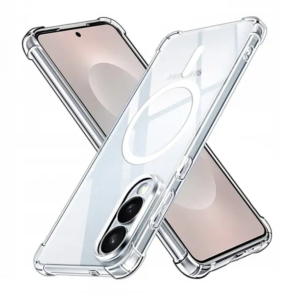 Husa MagSafe pentru Samsung Galaxy S25 Edge S937, Techsuit, Shockproof, Transparenta