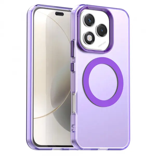 Husa MagSafe pentru Samsung Galaxy S25 FE, Techsuit, CandyCase, Mov