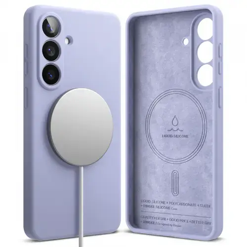 Husa MagSafe pentru Samsung Galaxy S26 Plus, Ringke, Silicone, Mov
