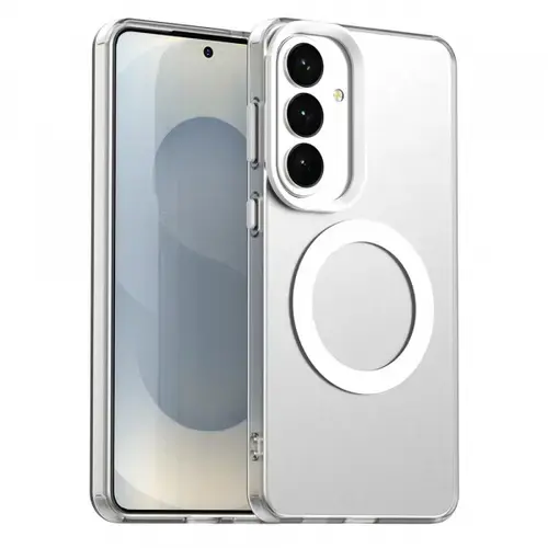 Husa MagSafe pentru Samsung Galaxy S26 Plus, Techsuit, CandyCase, Alba