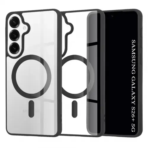 Husa MagSafe pentru Samsung Galaxy S26 Plus, Techsuit, Pro, Neagra