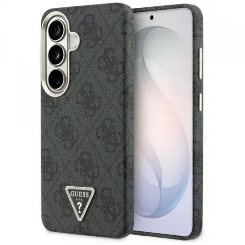 Husa MagSafe pentru Samsung Galaxy S26 S942, Guess, 4G Triangle Logo, Negru