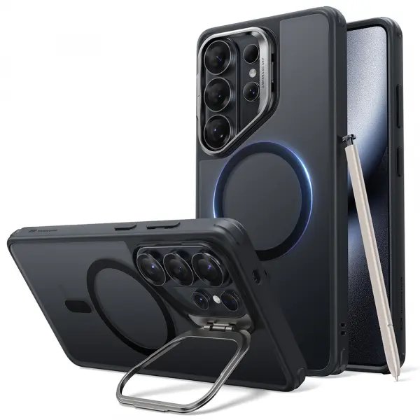 Husa MagSafe pentru Samsung Galaxy S26 Ultra S948, ESR, Classic Hybrid Kickstand, Neagra Satinata
