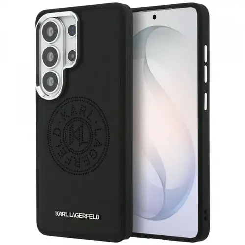 Husa MagSafe pentru Samsung Galaxy S26 Ultra S948, Karl Lagerfeld, Karl Round Point Logo, Negru