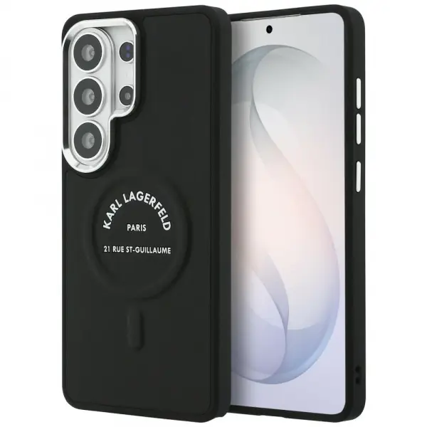 Husa MagSafe pentru Samsung Galaxy S26 Ultra S948, Karl Lagerfeld, Karl RSG Logo, Neagra