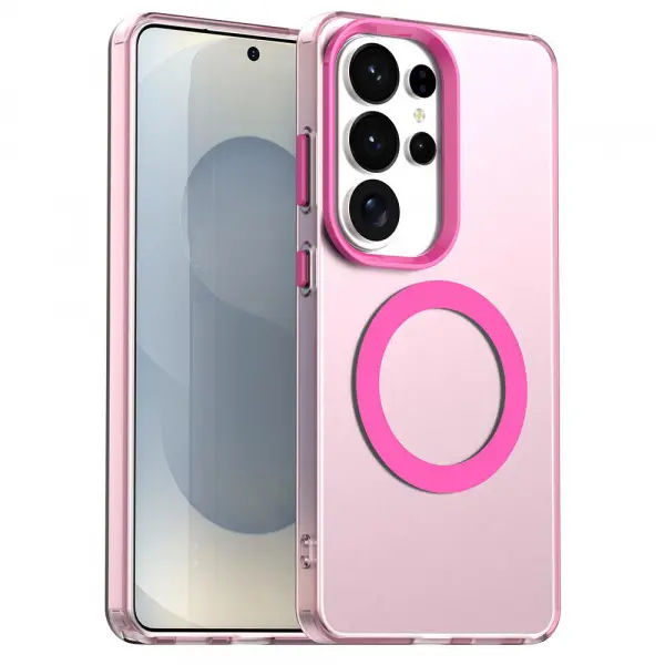 Husa MagSafe pentru Samsung Galaxy S26 Ultra S948, Techsuit, CandyCase, Roz