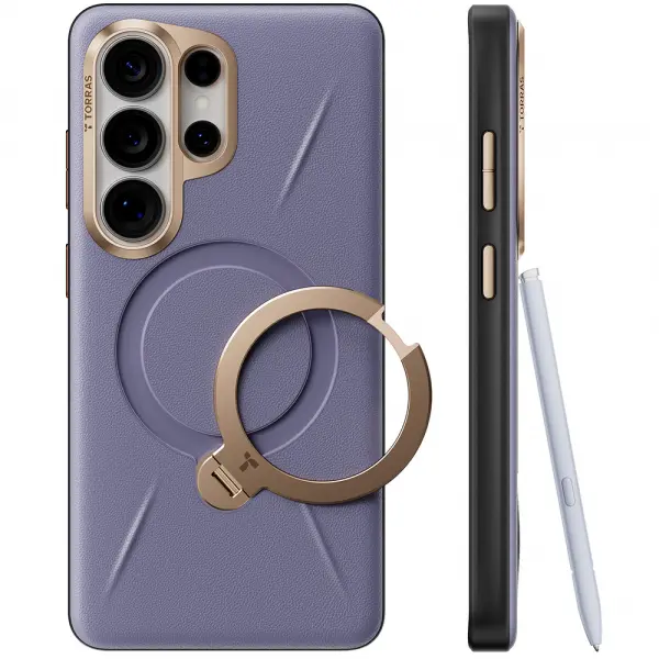 Husa MagSafe pentru Samsung Galaxy S26 Ultra S948, Torras, QPRO Leather, Mov