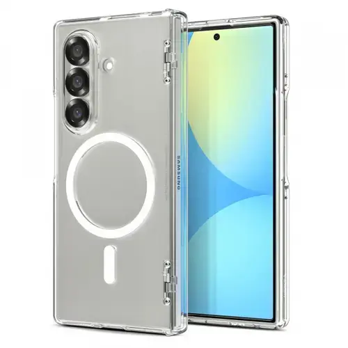 Husa MagSafe pentru Samsung Galaxy Z Fold7 F966, Spigen, Ultra Hybrid Pro, Transparenta