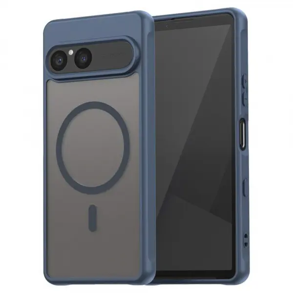 Husa MagSafe pentru Sony Xperia 10 VII, Techsuit, HaloFrost II, Bleumarin