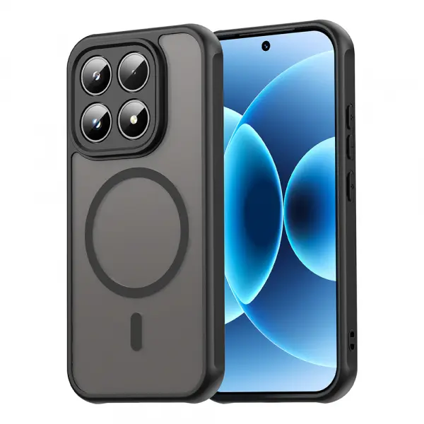 Husa MagSafe pentru Xiaomi 17, Techsuit, HaloFrost II, Neagra