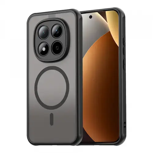 Husa MagSafe pentru Xiaomi Poco M8 Pro / Redmi Note 15 Pro+ 5G, Techsuit, HaloFrost II, Neagra