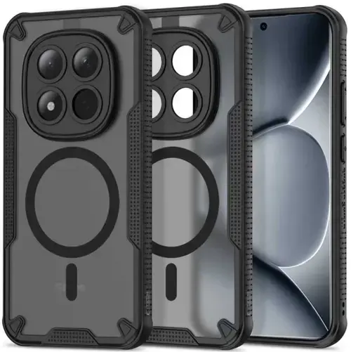 Husa MagSafe pentru Xiaomi Poco M8 Pro / Redmi Note 15 Pro+ 5G, Tech-Protect, Rugged Shield, Neagra