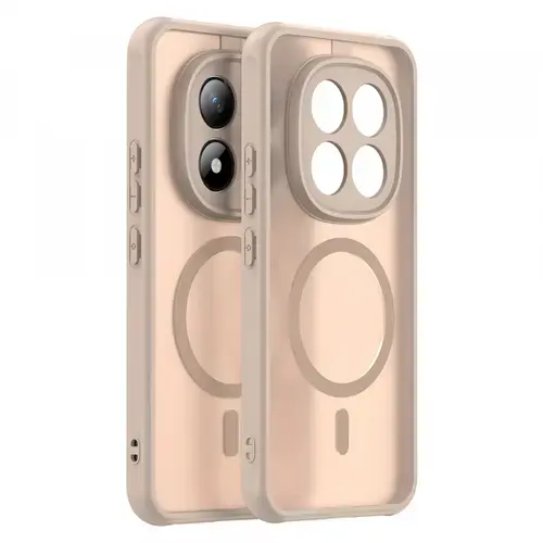 Husa MagSafe pentru Xiaomi Poco M8 Pro / Redmi Note 15 Pro+ 5G, Techsuit, HaloFrost II (Auriu)