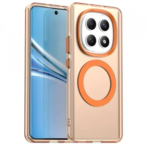 Husa MagSafe pentru Xiaomi Poco M8 / Redmi Note 15 5G / Note 15 4G, Techsuit, CandyCase, Portocalie