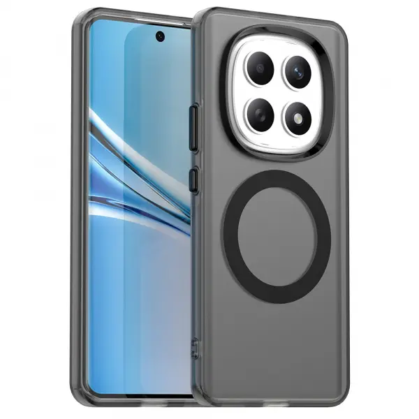 Husa MagSafe pentru Xiaomi Poco M8 / Redmi Note 15 5G, Techsuit, CandyCase, Neagra