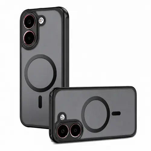 Husa MagSafe pentru Xiaomi Poco X8 Pro, Techsuit, PureFrost, Neagra Satinata