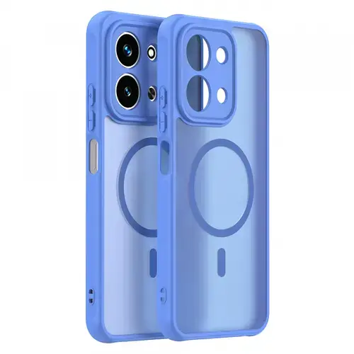 Husa MagSafe pentru Xiaomi Redmi 15C 5G / 15C 4G, Techsuit, HaloFrost II, Albastra