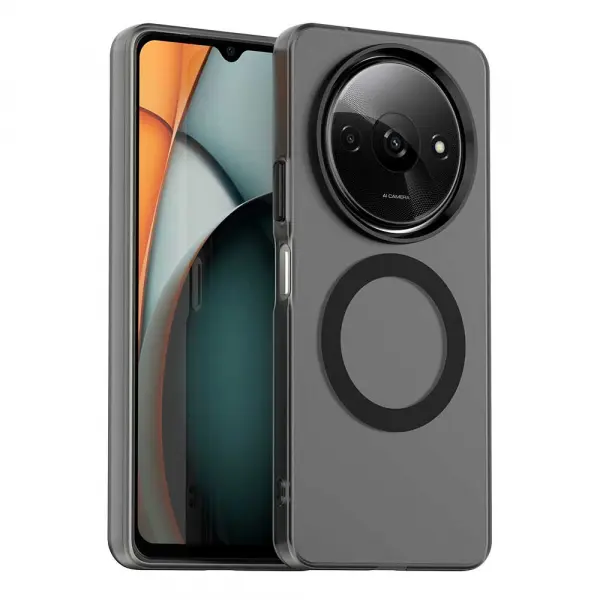 Husa MagSafe pentru Xiaomi Redmi A3x / A3, Techsuit, CandyCase, Neagra
