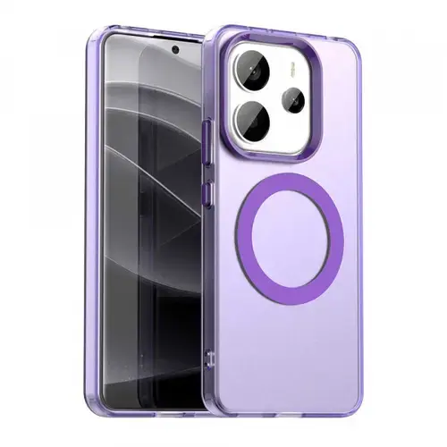 Husa MagSafe pentru Xiaomi Redmi Note 14 4G (Regional), Techsuit, CandyCase, Mov