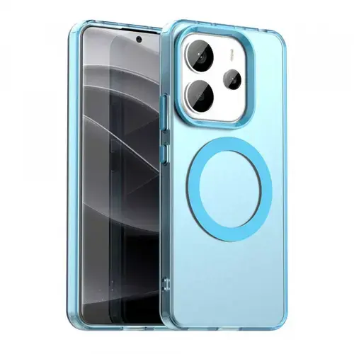 Husa MagSafe pentru Xiaomi Redmi Note 14 4G (Regional), Techsuit, CandyCase, Albastra