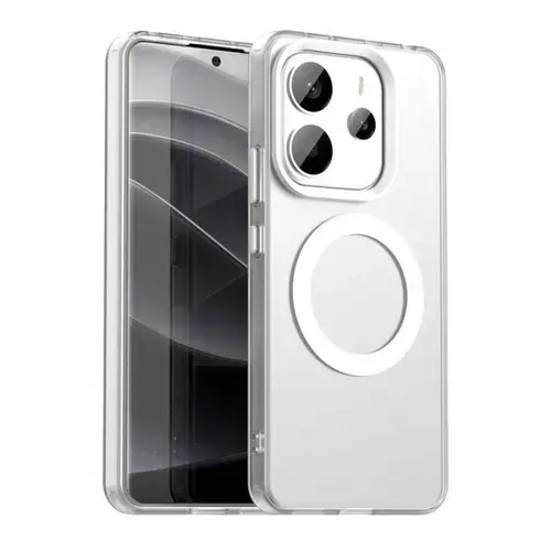 Husa MagSafe pentru Xiaomi Redmi Note 14 4G (Regional), Techsuit, CandyCase, Alba