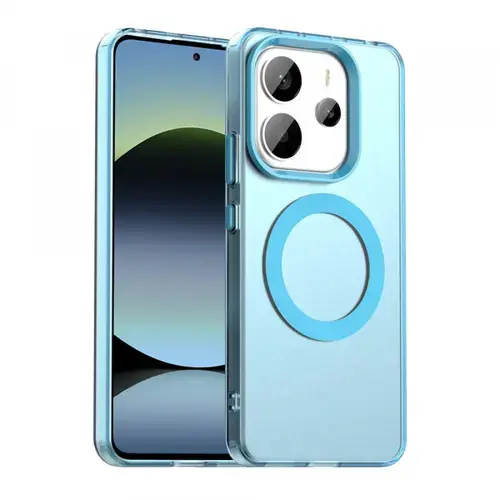 Husa MagSafe pentru Xiaomi Redmi Note 14 5G, Techsuit, CandyCase, Albastra