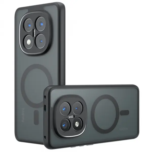 Husa MagSafe pentru Xiaomi Redmi Note 14 Pro+ 5G, Techsuit, PureFrost, Neagra