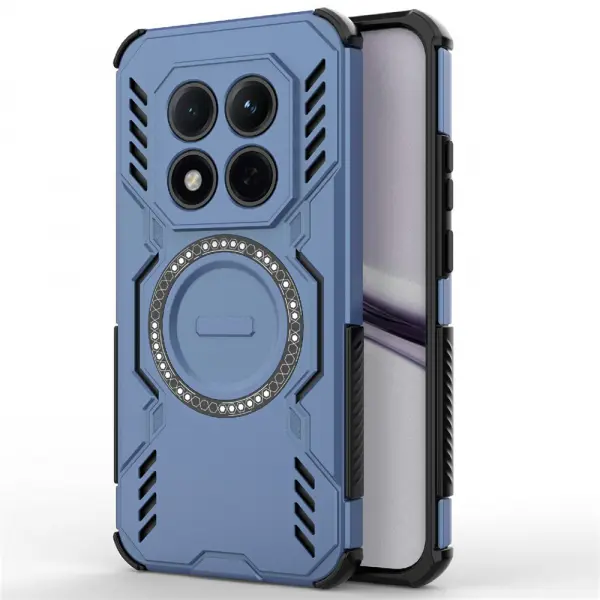 Husa MagSafe pentru Xiaomi Redmi Note 15 Pro 4G, Techsuit, ArmorMag, Albastra