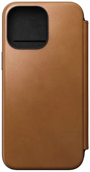 Husă Nomad - Modern Leather Folio, iPhone 15 Pro Max, English Tan