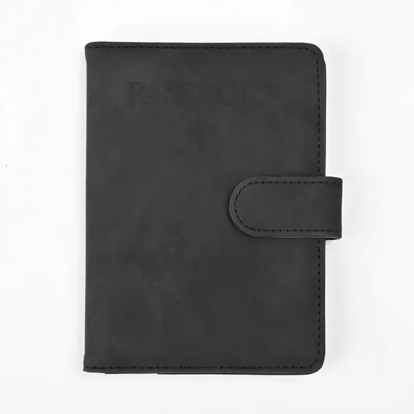 Husa pasaport unisex, Kaida PT1294, Negru