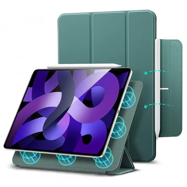 Husa pentru Apple iPad Air 11 (2024) / Air (2022) / Air (2020) / Pro 11 (2018), ESR, Rebound, Verde Satinata