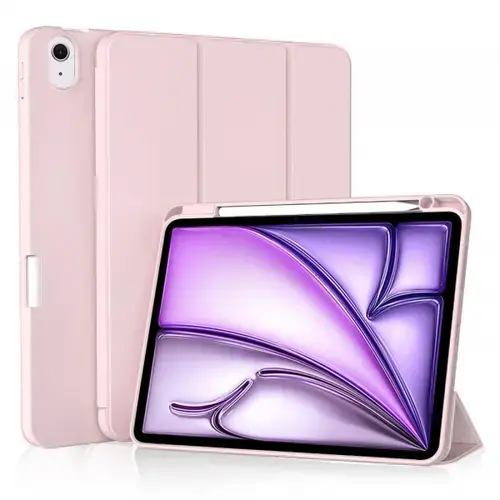 Husa pentru Apple iPad Air 11 (2025) / Air 11 (2024) Techsuit Flex Trifold (Roz)