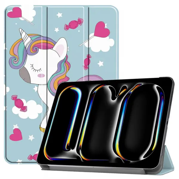Husa pentru Apple iPad Pro 11 (2024), Techsuit, FoldPro Unicorn, Multicolor