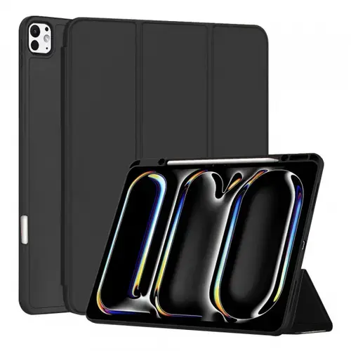 Husa pentru Apple iPad Pro 13 (2024) Techsuit Flex Trifold (Negru)