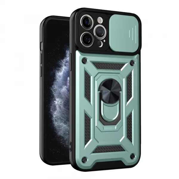 Husa pentru Apple iPhone 11 Pro Max, Techsuit, CamShield, Verde