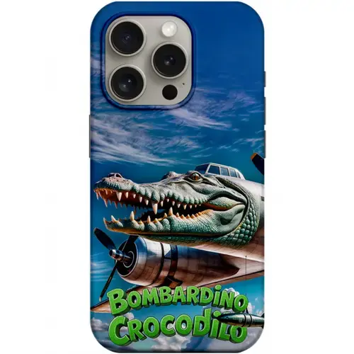 Husa pentru Apple iPhone 12 / 12 Pro, Perfect Case, Italian Brainrot Bombardino Crocodilo, Multicolor