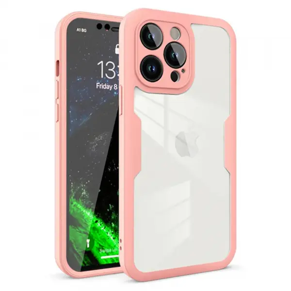 Husa pentru Apple iPhone 12 Pro, Techsuit, ColorVerse 360, Roz
