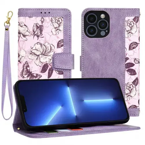 Husa pentru Apple iPhone 13 Pro Max, Techsuit, FlipCraft, Mov