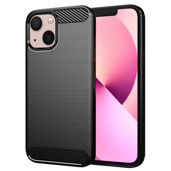 Husa pentru Apple iPhone 13, Techsuit, Carbon, Neagra