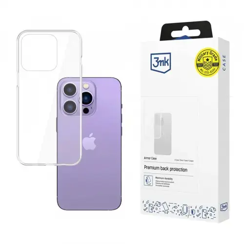 Husa pentru Apple iPhone 14 Pro Max, 3MK, Armor, Transparenta