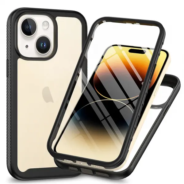Husa pentru Apple iPhone 15 Plus, Techsuit, Defense360 Pro, Neagra