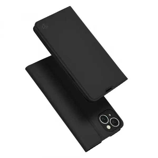 Husa pentru Apple iPhone 15 Plus, Techsuit, Magskin Book, Neagra