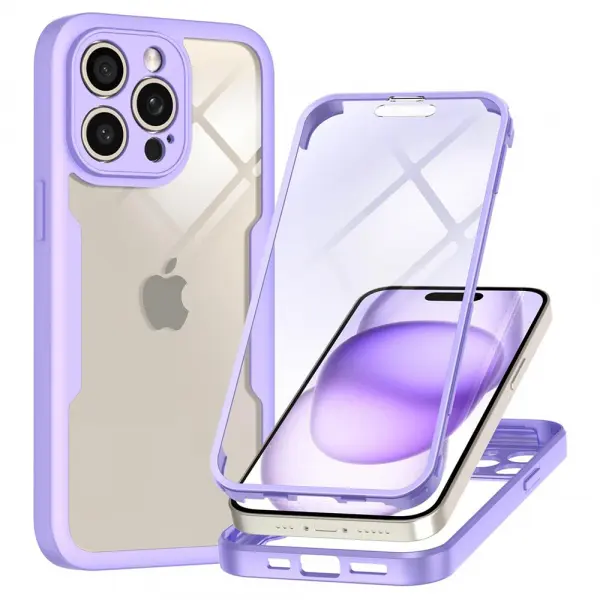 Husa pentru Apple iPhone 15 Pro Max, Techsuit, ColorVerse 360, Mov