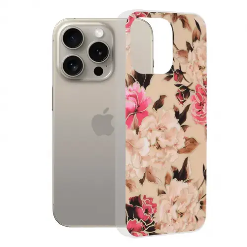Husa pentru Apple iPhone 15 Pro Max, Techsuit, Marble, Bej